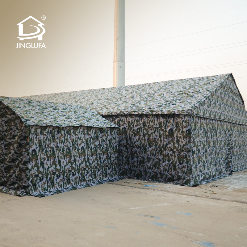 Barraca de festa com armação de aço