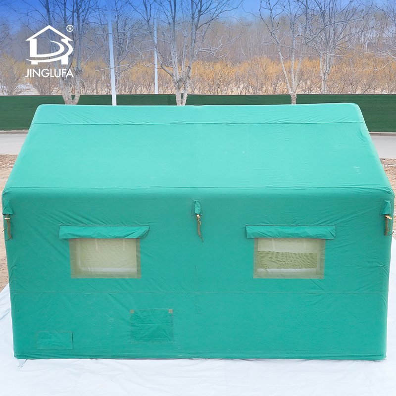 Tenda verde para estação de energia