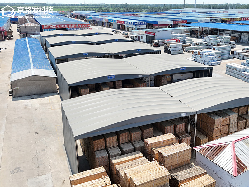 Tenda de armazenamento retrátil