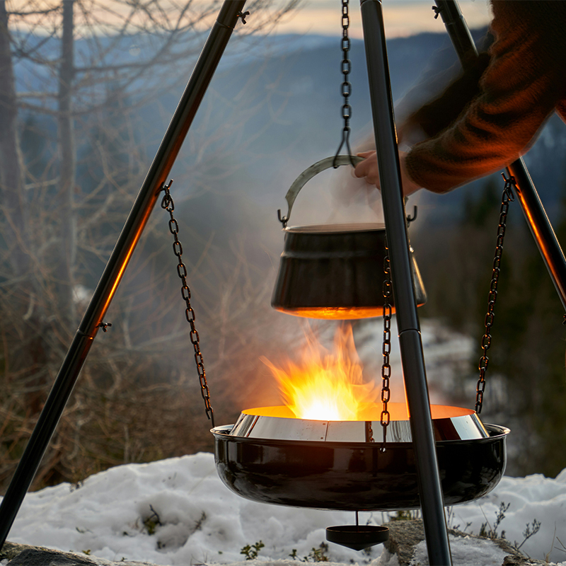 Sistema de forno para tenda